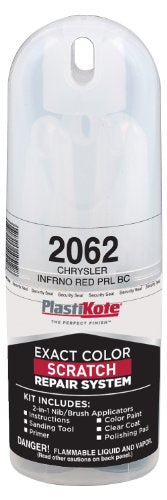 Chrysler PlastiKote 2062 Inferno Red Pearl Scratch Repair Kit