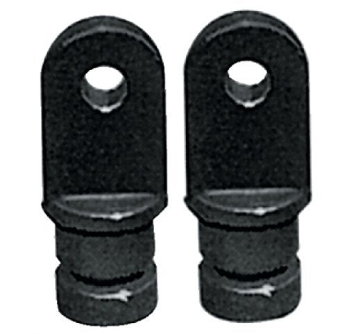 Black 7/8" Round Nylon Bimini Top Internal Eye End - 1 Pair