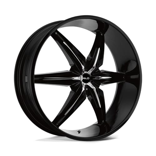 Helo 22X9.5 HE866 5X112/120 G-BLK W/ ACCENTS 10MM - HE86622959310