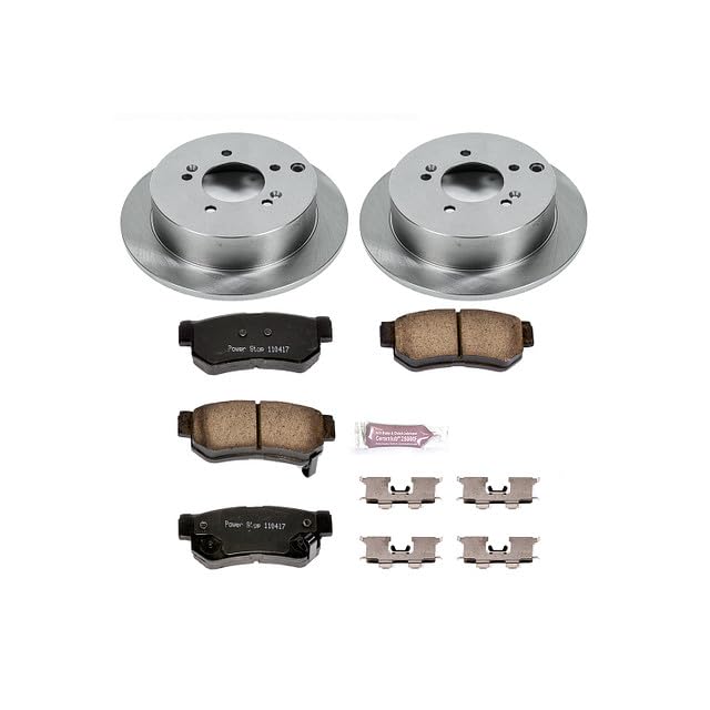 POWERSTOP Autospecialty KOE5213 Rear Replacement Brake Kit-OE Brake Rotors & Ceramic Brake Pads