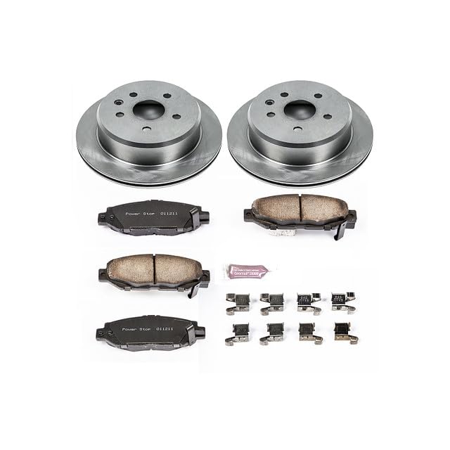 POWERSTOP Autospecialty KOE1072 Rear Replacement Brake Kit-OE Brake Rotors & Ceramic Brake Pads For Lexus SC300 1992-1998 [Model Specific]