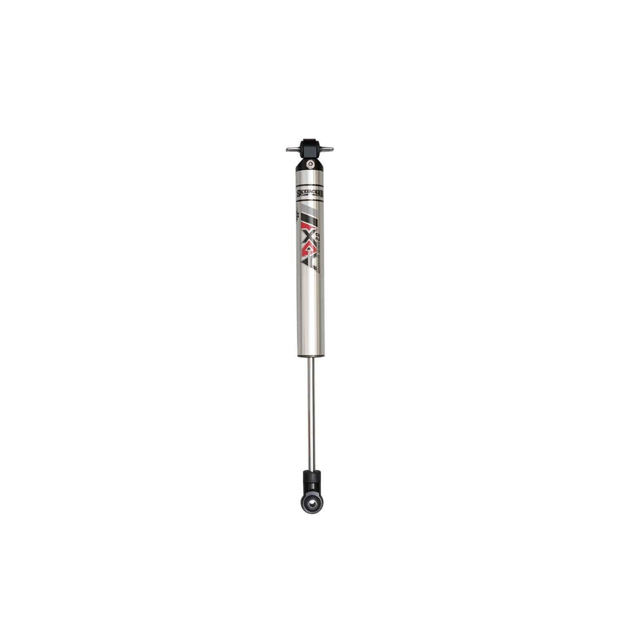 Skyjacker Monotube Shock, 16.4 in Compressed / 25.3 in Extended, Front, Aluminum, Silver Anodized, compatible with Jeep Cherokee/Wrangler TJ 1984-2006, Each