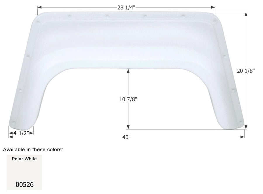 Fender Skirt ICON, Single, FS302, Polar White