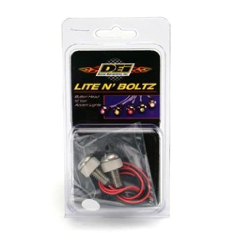 Design Engineering Lite'N Boltz 030303 White Accent Lighting - LED Lighted Button Head Bolts (Pack of 2)