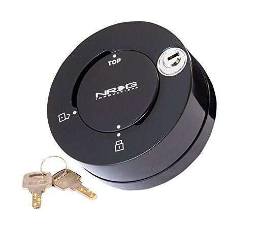 6-Holes Patterns Style NRG Innovations Steering Wheel Quick Release Short Hub Adapter, Quick Lock w/Keys, Black, NRG-SRK-101BK