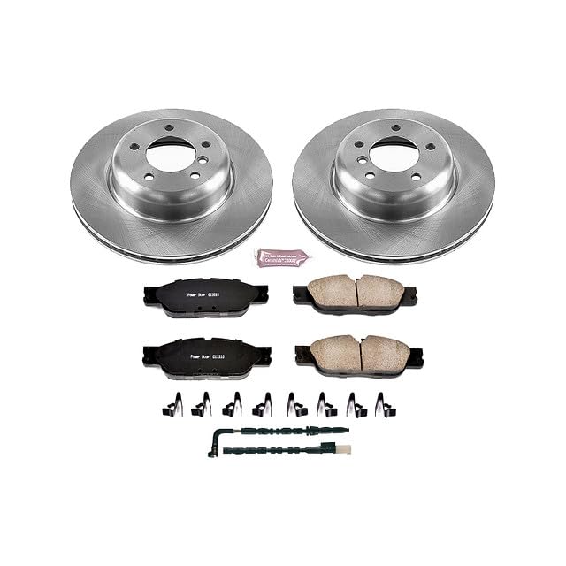 Power Stop Autospecialty KOE6578 Front Replacement Brake Kit-OE Brake Rotors & Ceramic Brake Pads For BMW Z4 2009-2010 [Model Specific]