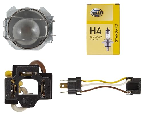 HELLA Module 164 x 103mm 60/55 Watt H4 Type Single High/Low Beam Headlamp Kit , White