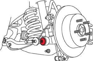 LX Rear Toe Bushing Specialty Products Company - 66055