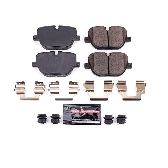 Power Stop Z23-1427 Z23 Evolution Sport Rear Carbon Fiber Infused Ceramic Brake Pads with Hardware
