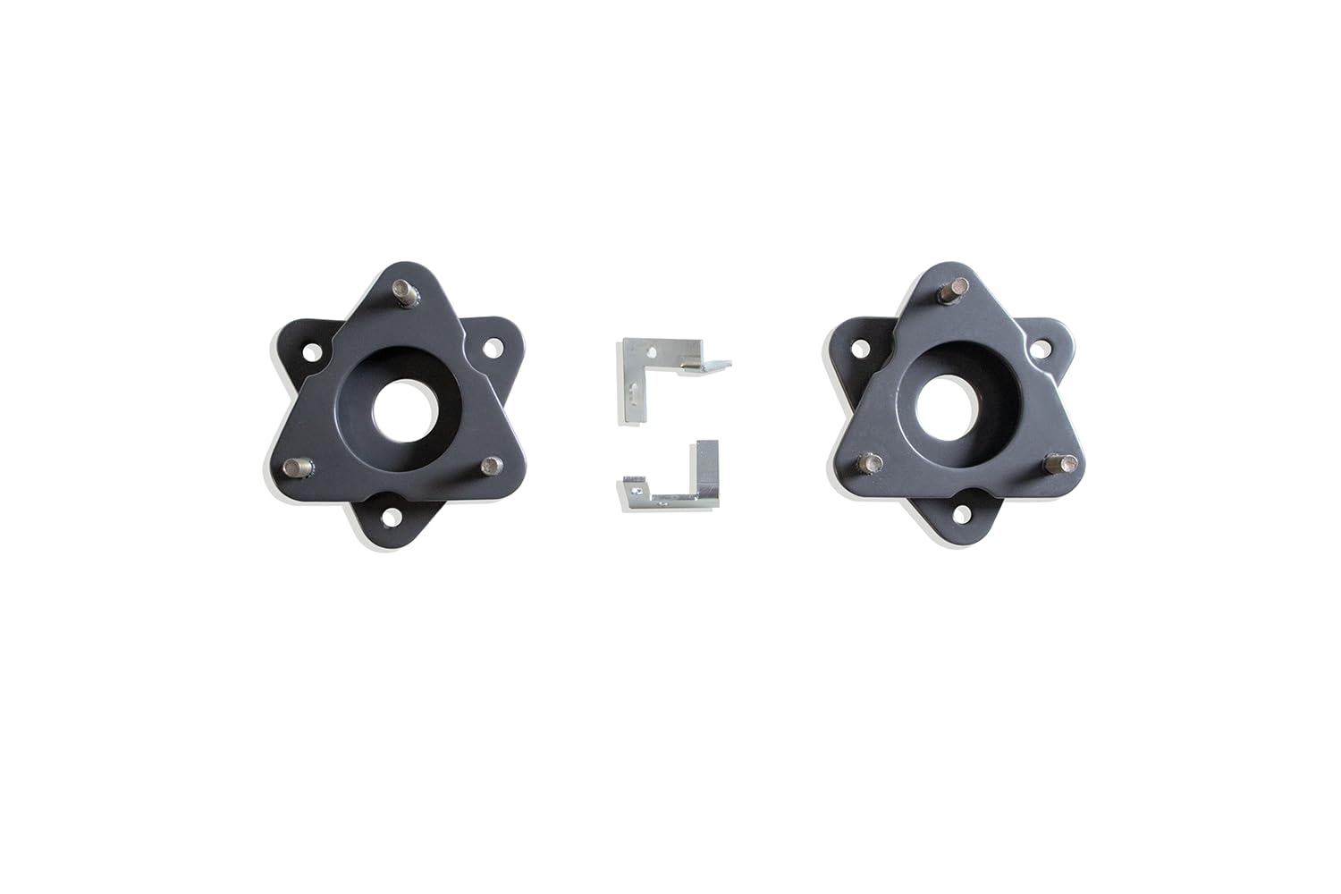 Part# 831920MR MAX TRAC SUSPENSION'S is A Pair of 2" Lift STRUT SPACERS & Front Sensor PROVISIONS FABRICATED from Steel & Powder Coated Grey