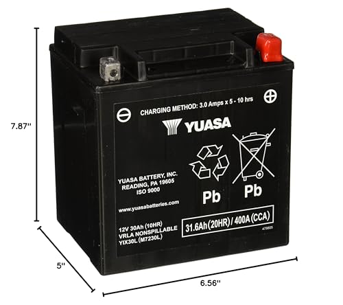 YIX30L Yuasa YUAM7230L Factory Activated YIX High Performance AGM Battery