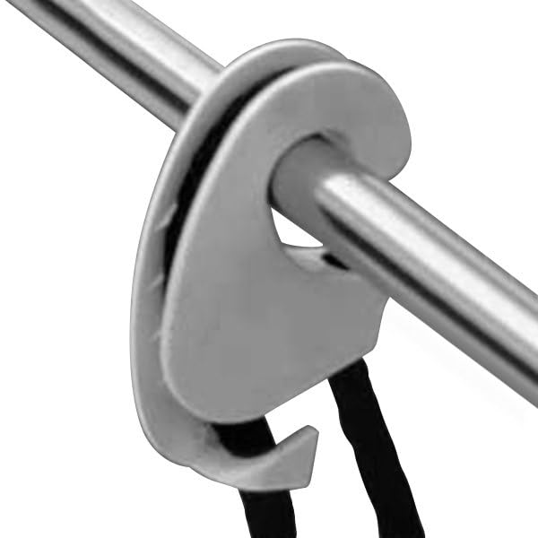 Boat Fender Hanger Taylor Made Products 1108 (Clip Rail Mount, Up to 1-Inch Rails), White