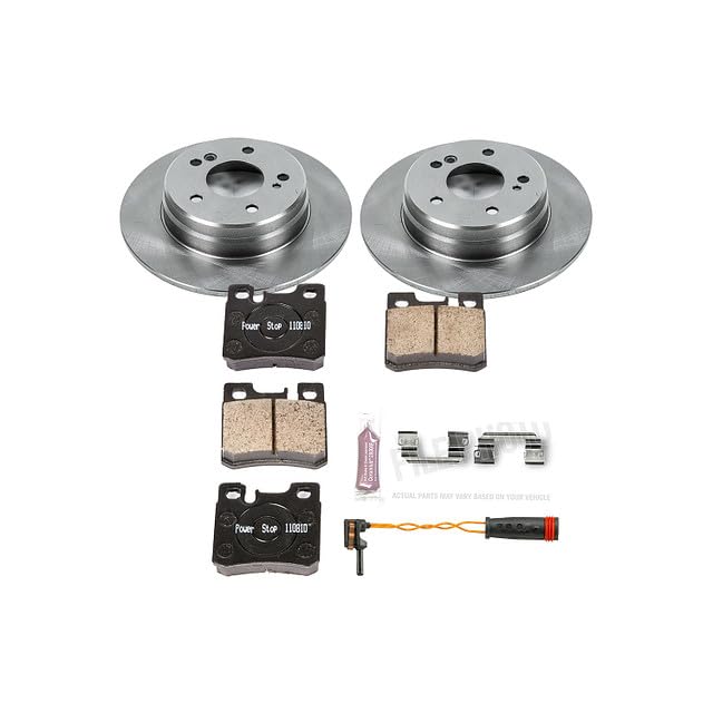 Power Stop KOE4949 Rear Replacement Brake Kit-OE Brake Rotors & Ceramic Brake Pads For Mercedes-Benz C280 1996-2000 [Model Specific]