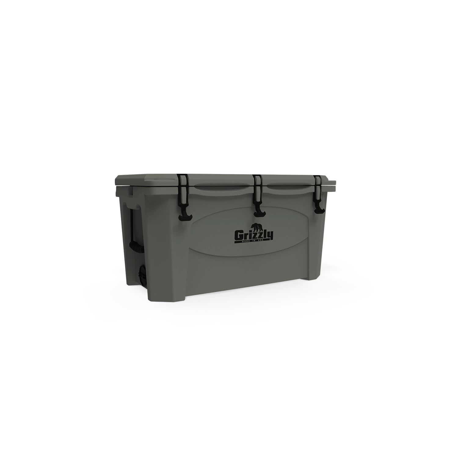 75 Cooler Grizzly | 75 qt Ice Chest Durable Rotomolded Insulated | Made in USA | Warranty for Life | for Beach Boat Camping Fishing Hunting | G75 | Lunar Green