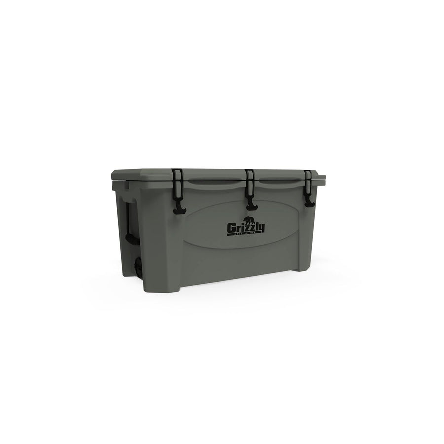 75 Cooler Grizzly | 75 qt Ice Chest Durable Rotomolded Insulated | Made in USA | Warranty for Life | for Beach Boat Camping Fishing Hunting | G75 | Lunar Green