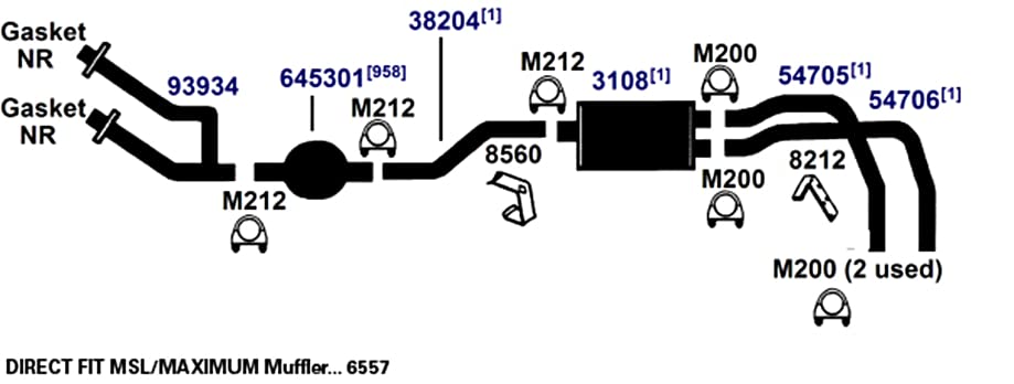 Exhaust Pipe AP Exhaust Products 38204