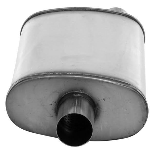Cherry Bomb Salute Muffler - SA1225 Reversible Oval Body - H4" X W9" X L14" 20" OAL 2-1/4" O/C Muffler - Cherry Bomb Salute