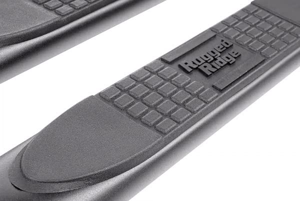 Rugged Ridge JL/JLU Side Steps for Jeep Wrangler | Oval, 4" | 11591.13 | Fits 2018-2025 Jeep Wrangler JL/JLU