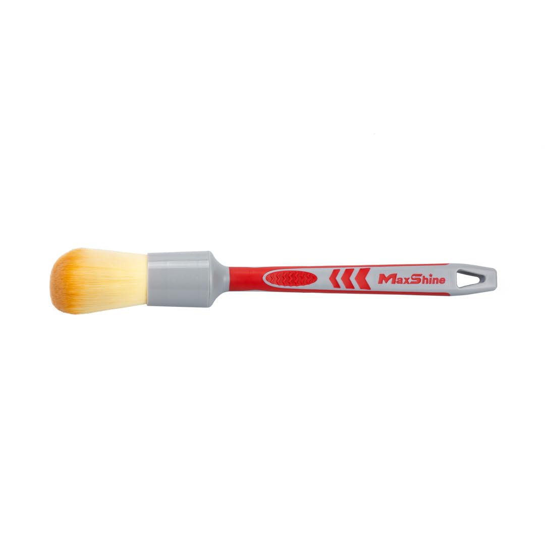 Maxshine Universal Medium #12 Ultra Soft Detailing Brush – Professional Brush for Interior, Exterior, Leather Seats, Engine Bay & Wheels – Premium Car Care Detailing Tool