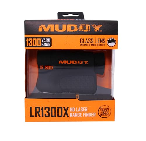 Outdoor Muddy Hunting Precision Rubber Trim Watertight Laser Range Finder, 1300 Yards w/HD