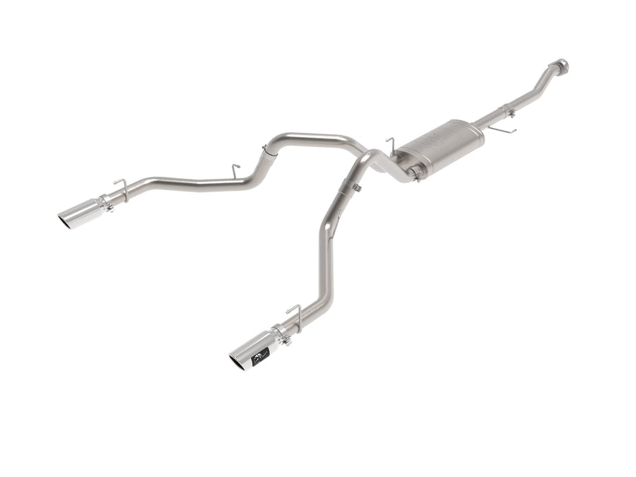 Vulcan Series aFe POWER 49-33127-P 3 IN 304 Stainless Steel Cat-Back Exhaust System w/Polished Tips, fits Ford F-150 2021 V6-2.7L/3.5L (tt)/V8-5.0L