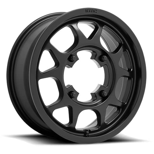 KMC Toro KS136 15x6 4x156 +38mm Satin Black Wheel Rim 15" Inch