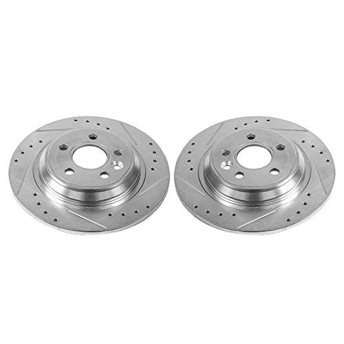 Power Stop EBR1075XPR Drilled & Slotted Rotor Pair For Volvo S60, Volvo S60, Volvo S60 Cross Country, Volvo S80, Volvo V60, Volvo V60 Cross Country, Volvo V70, Volvo XC70 [Model Specific]