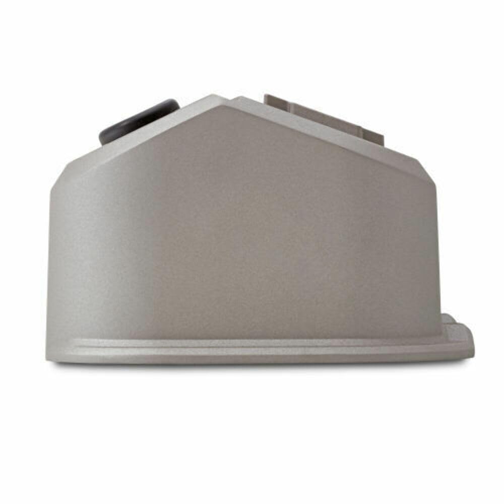 Proform Slant-Edge Valve Cover, Tall, Baffled, Breather Hole, Raised Chevrolet Logo, Aluminum, Gray Crinkle Powder Coat