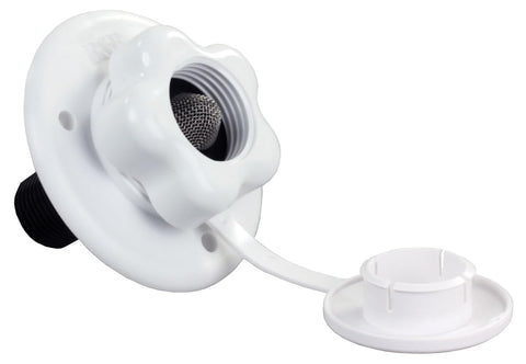 B&B Molders, Water Fill City with Bass or Plastic Check Valve – Black or Polar White, Leak-Tested UV-Stable Acrylonitrile Construction, OEM Replacement – Made in USA (Polar White, Plastic)