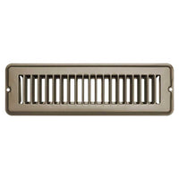 H870 RV Designer, Metal Floor Register, Undampered, 10 inch x 2 inch, Tan, Interior Hardware