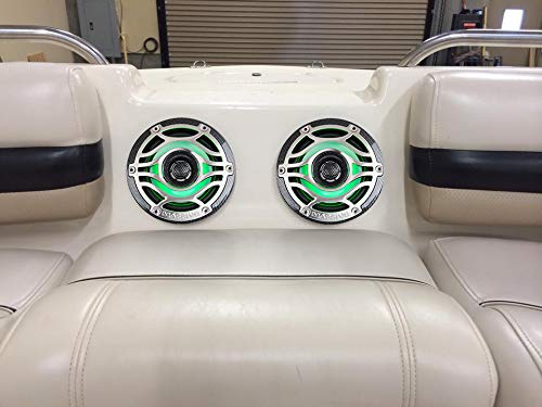 6.5” Marine Grade Coaxial Speakers Massive Audio T65S | 200W RMS / 400W Max, IP65 Rated, UV & Water Resistant, High-Fidelity Sound for Boats, UTV, ATV & Outdoor Audio Systems
