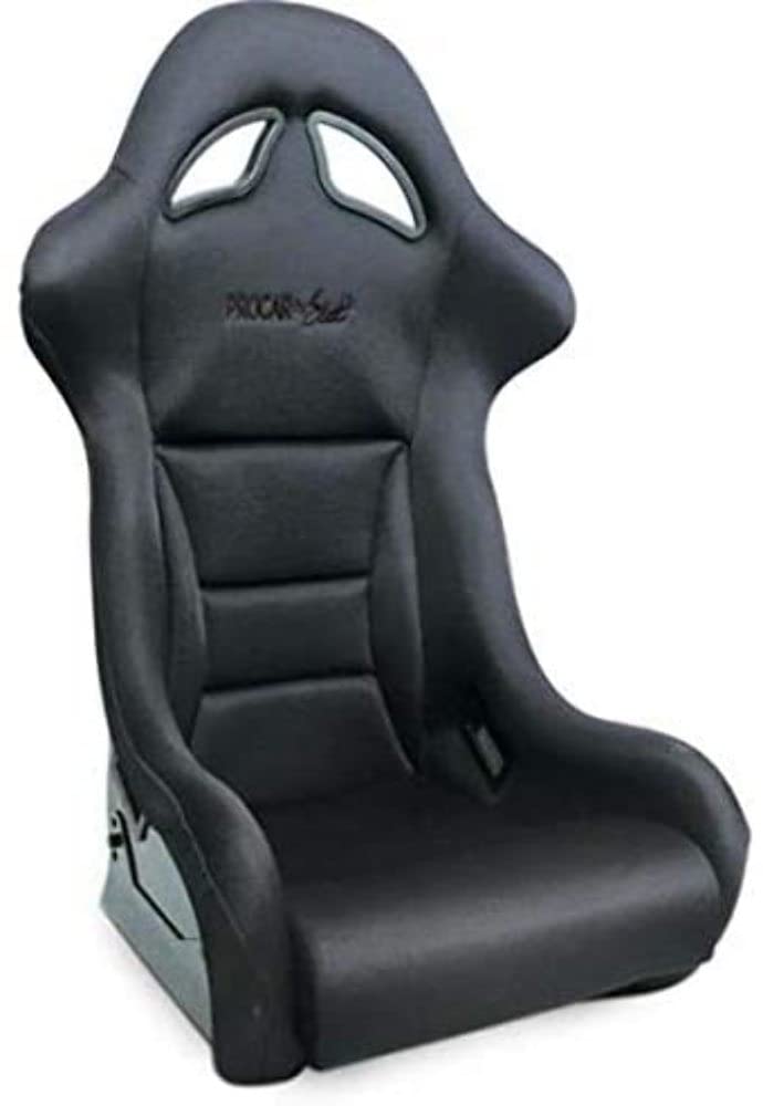 Black Velour ProCar by Scat 80-1780-61 Racing Drifter Fixed Back Common Seat