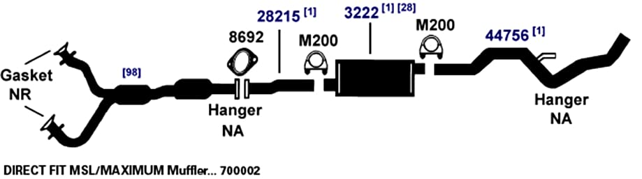 Muffler AP Exhaust 3222