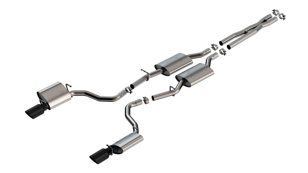 Borla 3.6L V6 RWD Dodge Charger GT 19-23 ATAK Catback Exhaust - Black Chrome Tips