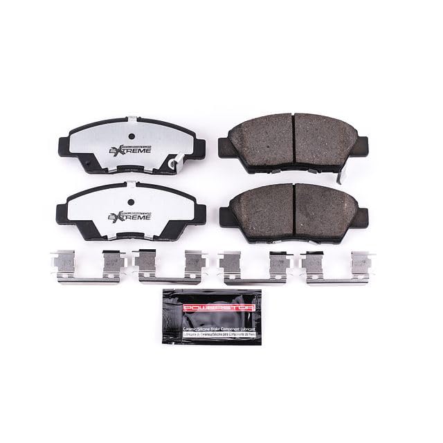 Power Stop Z26 Front Z26-1394 Carbon-Fiber Ceramic Brake Pads For Honda CR-Z 2011-2015, Honda Fit 2009-2020 [Model Specific]