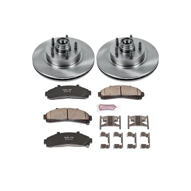 POWERSTOP Autospecialty KOE1854 Front Replacement Brake Kit-OE Brake Rotors & Ceramic Brake Pads For Explorer Ranger Mazda B2300 Mazda B Mazda B Mazda B3000 Mazda B4000 Mountaineer [Model Specific]