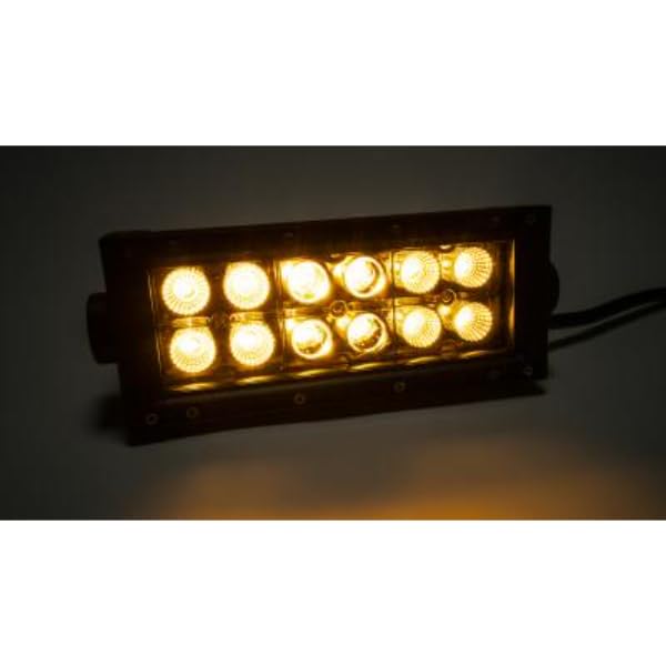 77075 Southern Truck 6" Amber/White Led Light Bar, Dbl Row, Combo Flood/Beam 72W (Dt Harness 79900, 79904) 2,160 Lumens