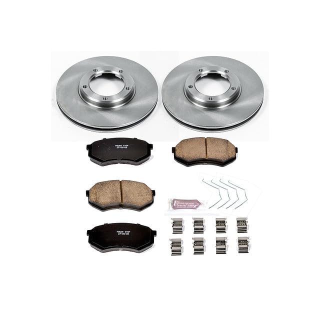 POWERSTOP Autospecialty KOE1232 Front Replacement Brake Kit-OE Brake Rotors & Ceramic Brake Pads For Toyota Tacoma 1995-2004 [Model Specific]