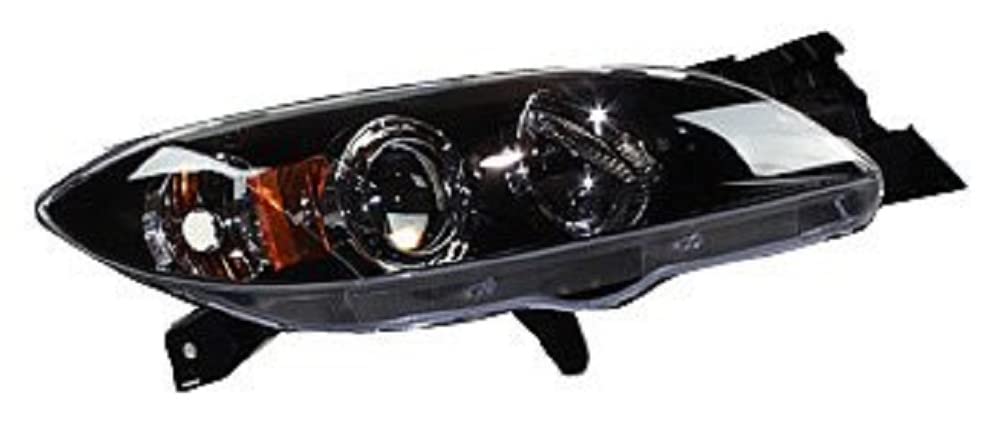 Right Headlight Assembly TYC Compatible with 2004-2009 Mazda Mazda3