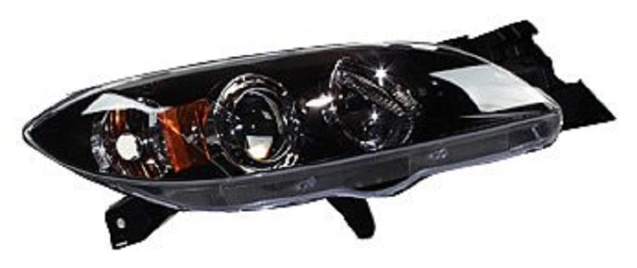 Right Headlight Assembly TYC Compatible with 2004-2009 Mazda Mazda3