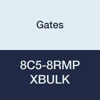 Gates XBULK 8C5-8RMP Field Attachable for C5C, C5D and C5M Hose, Male Pipe NPTF, 30 Cone Seat, Steel, 13/32" ID (Pack of 130)