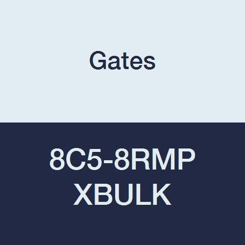 Gates XBULK 8C5-8RMP Field Attachable for C5C, C5D and C5M Hose, Male Pipe NPTF, 30 Cone Seat, Steel, 13/32" ID (Pack of 130)