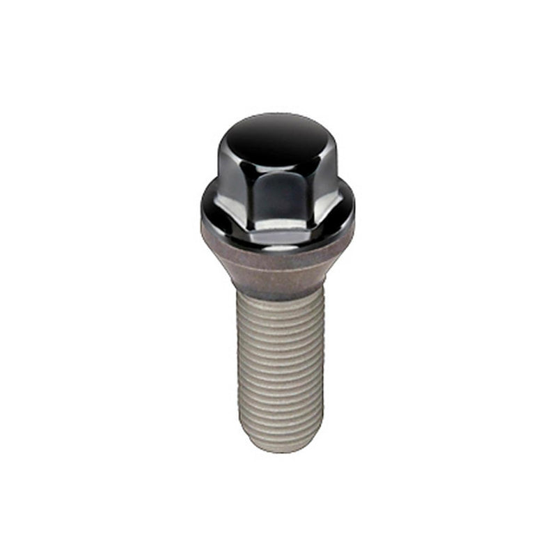 Black McGard 69726BK M14 x 1.25 Thread Size Cone Seat Lug Bolt, (Pack of 50)