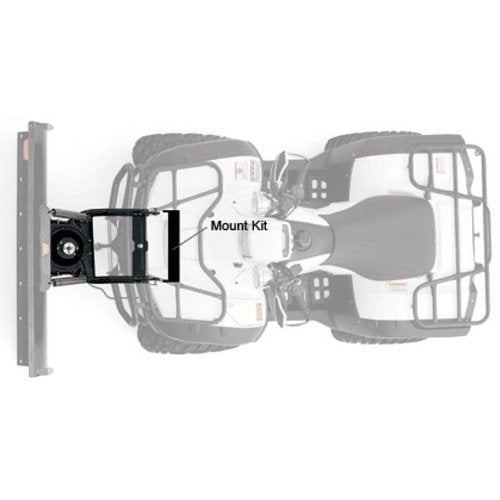 Front WARN Plow Mounting Kit, Fits: Yamaha Kodiak, Grizzly 700 (2016-2019), black