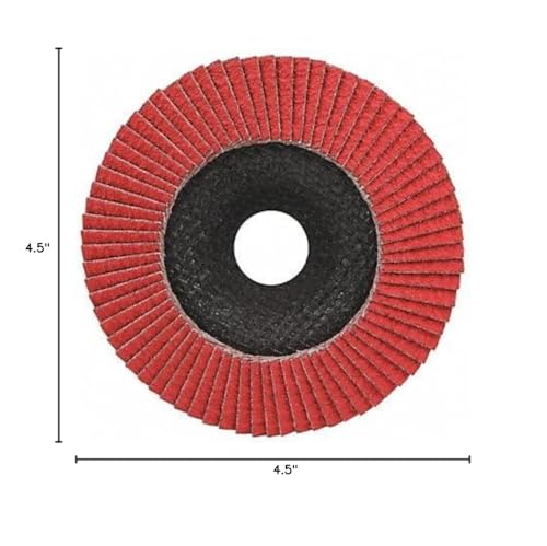 Flap Mounted Wheel,40 Grit,4-3/4in W,PK5