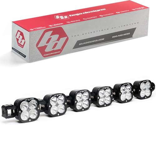 6XL Pro LED Baja Designs Linkable Light Bar Kit with Links, Rock Guards - Universal Fit, 39.16" Width (6 XL Pro LED)
