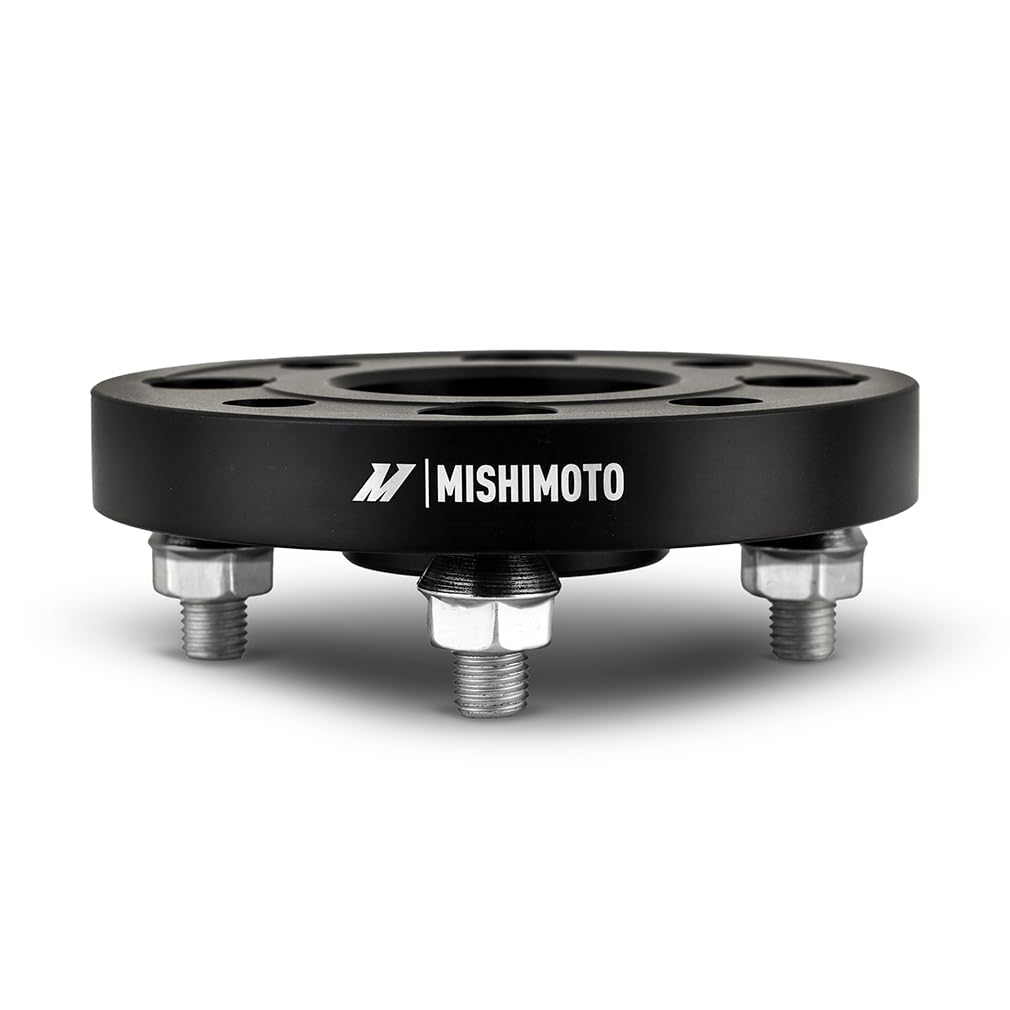Mishimoto 4x100 Wheel Spacers, 56.1 Center Bore, M12x1.5, 35mm Thick, Black