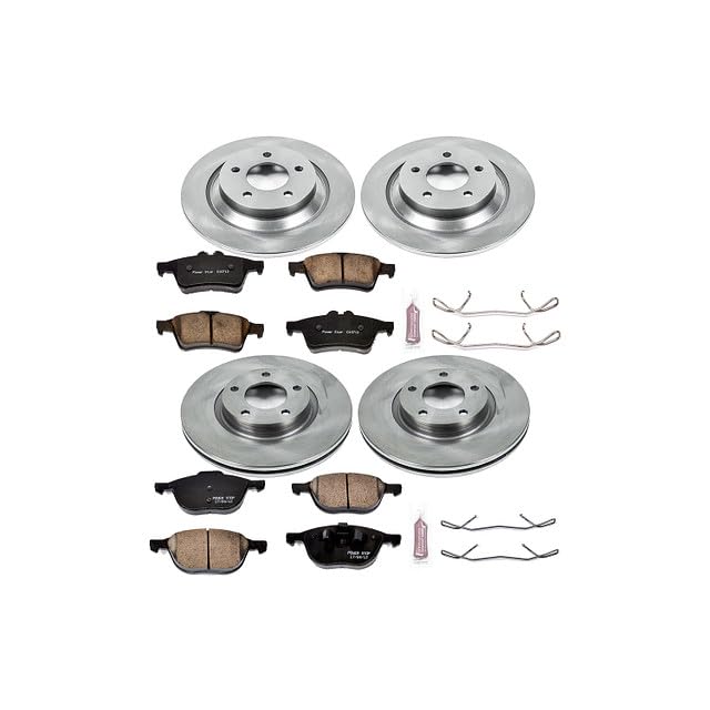 Power Stop KOE5804 Replacement Brake Kit-OE Autospecialty Brake Rotors & Ceramic Brake Pads For Mazda 5 2008-2010, Mazda 5 2012-2015 [Model Specific]