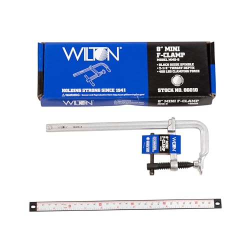Wilton 8" Mini F-Clamp, 2-1/4" Throat, 400 Lbs. Clamping Force (Model MMS-8) Opening