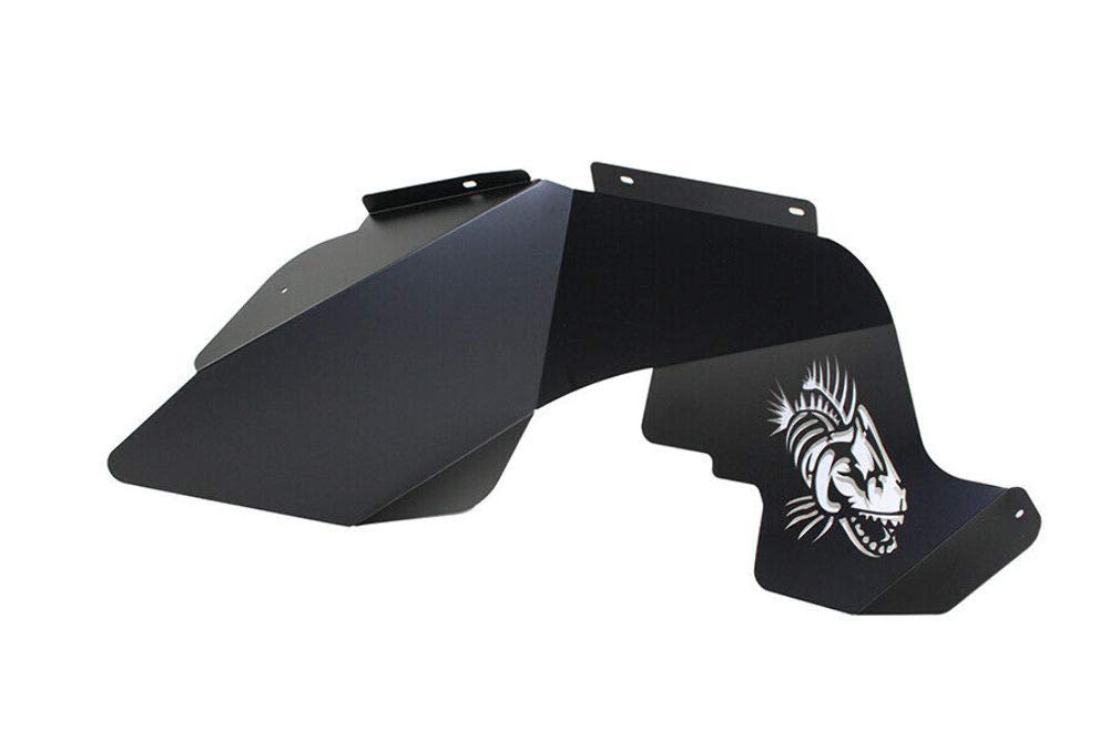 Offroad FISHBONE FB33073 Jeep Logo Aluminum Inner Fenders 07-18 Wrangler JK Black Powdercoat